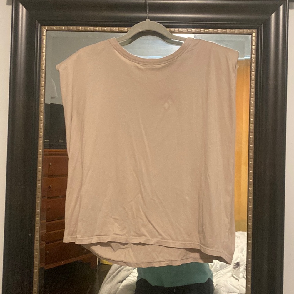 Loft, shoulder pad shirt, size Large, dress up or down